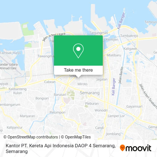 Kantor PT. Kereta Api Indonesia DAOP 4 Semarang map