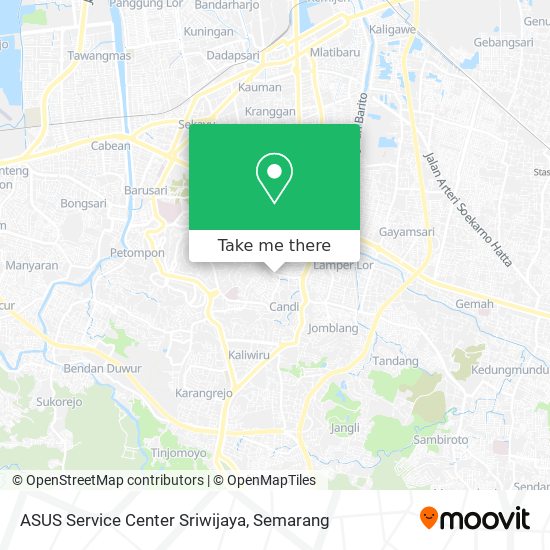ASUS Service Center Sriwijaya map