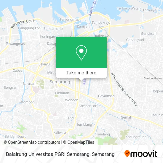 Balairung Universitas PGRI Semarang map