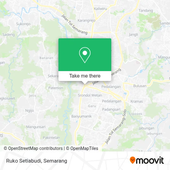 Ruko Setiabudi map
