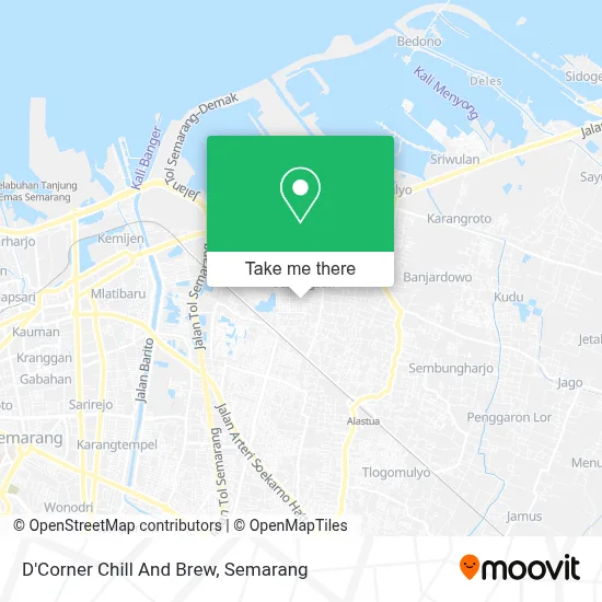 D'Corner Chill And Brew map