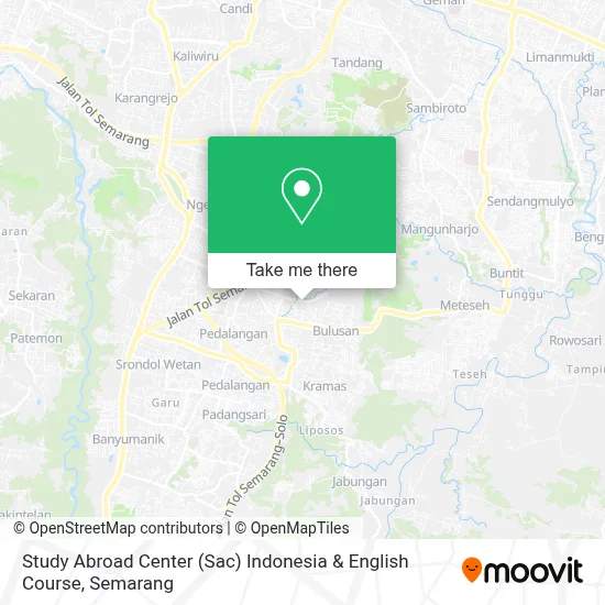 Study Abroad Center (Sac) Indonesia & English Course map
