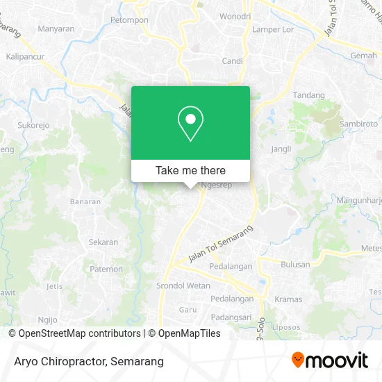 Aryo Chiropractor map