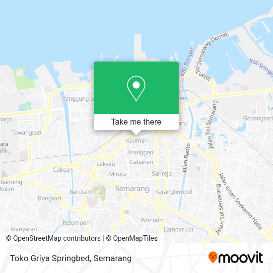 Toko Griya Springbed map