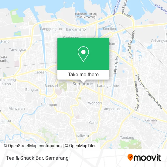 Tea & Snack Bar map