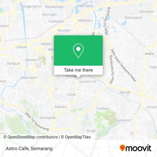 Astro Cafe map