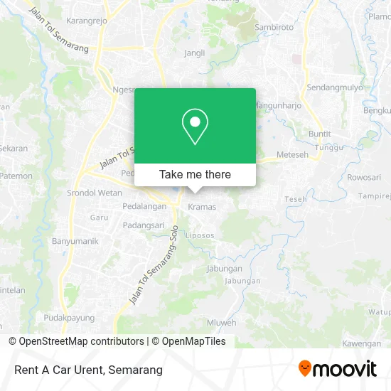 Rent A Car Urent map