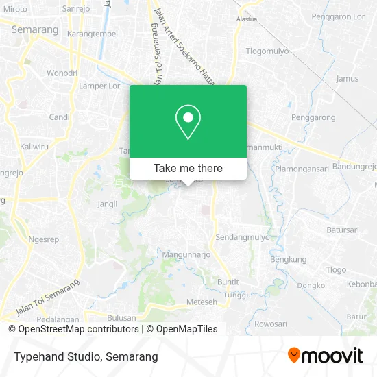 Typehand Studio map