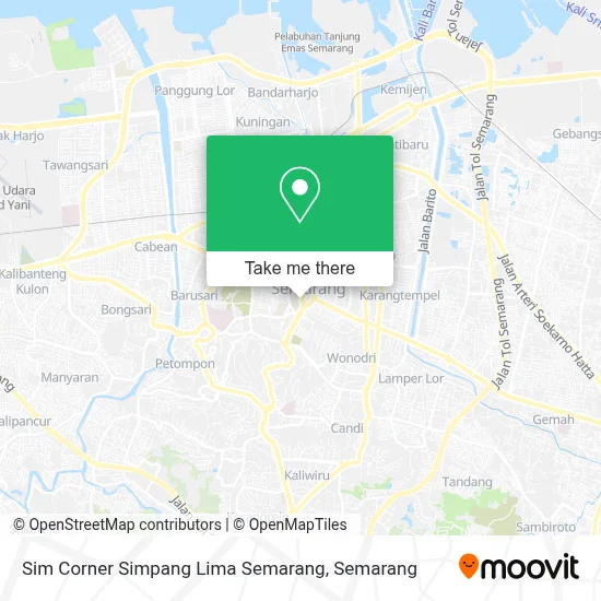 Sim Corner Simpang Lima Semarang map