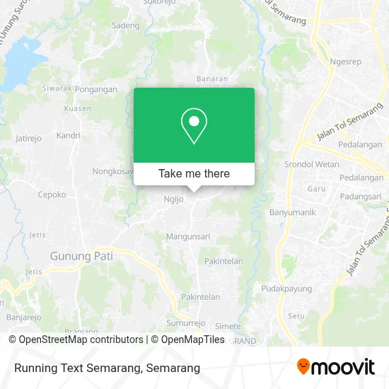 Running Text Semarang map