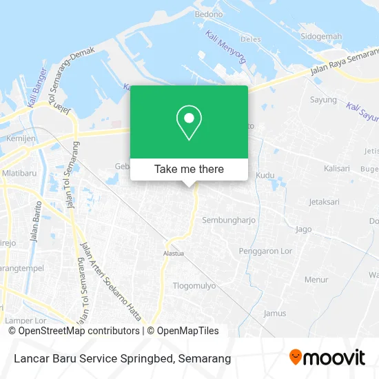 Lancar Baru Service Springbed map