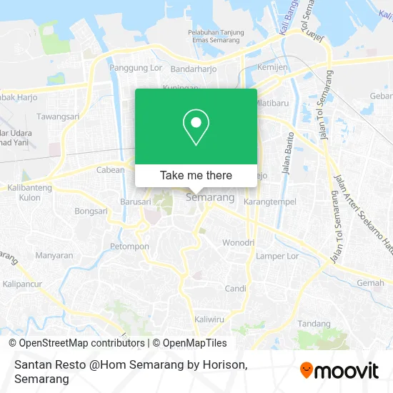 Santan Resto @Hom Semarang by Horison map