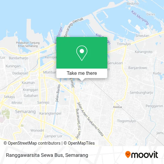 Ranggawarsita Sewa Bus map