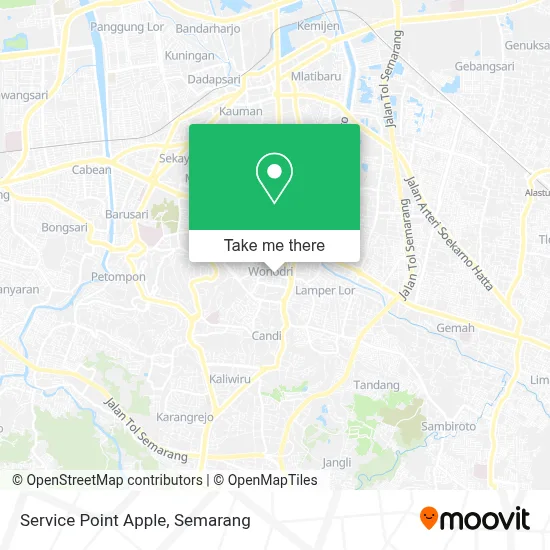 Service Point Apple map
