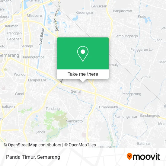 Panda Timur map