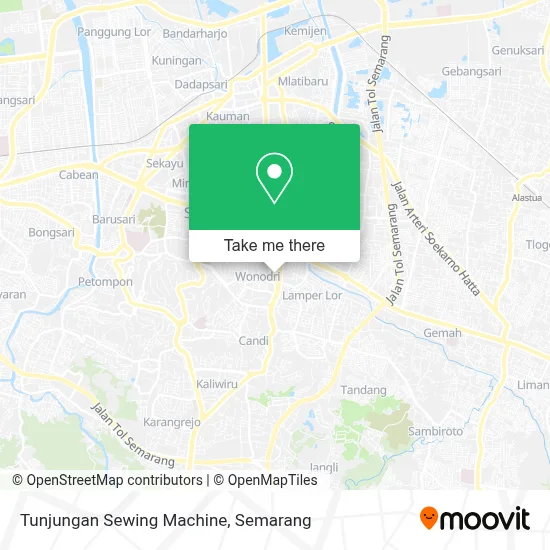 Tunjungan Sewing Machine map