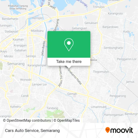 Cars Auto Service map