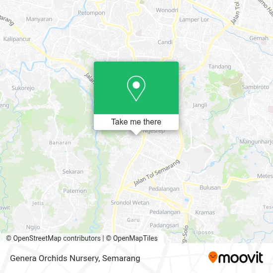 Genera Orchids Nursery map