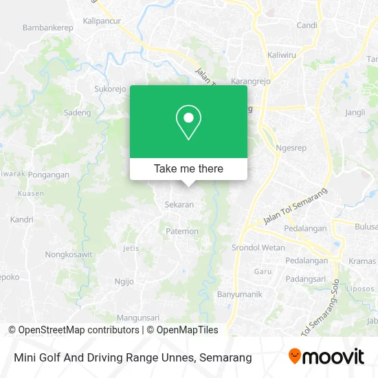 Mini Golf And Driving Range Unnes map