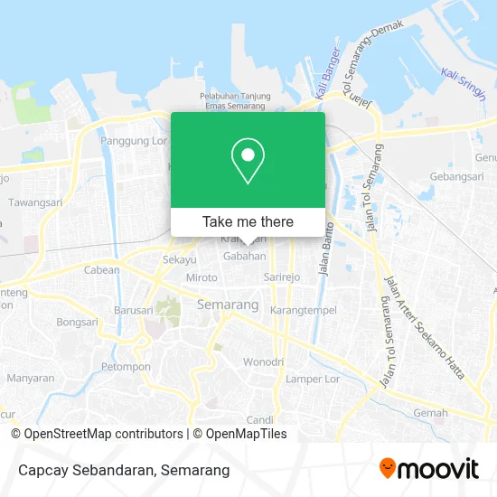 Capcay Sebandaran map