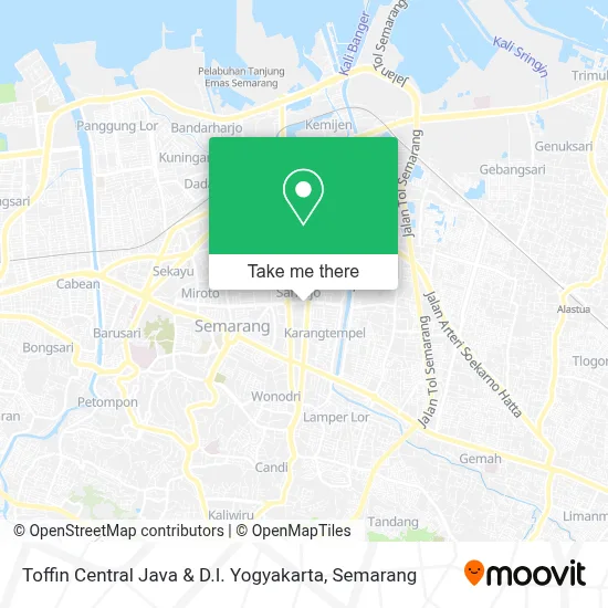Toffin Central Java & D.I. Yogyakarta map