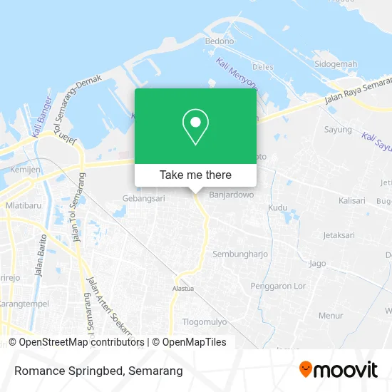 Romance Springbed map