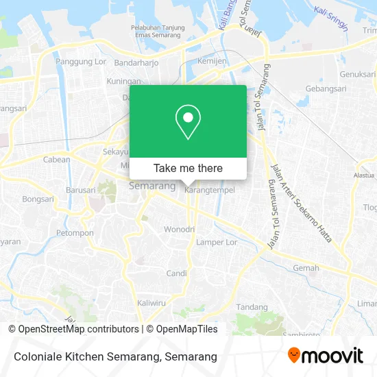 Coloniale Kitchen Semarang map