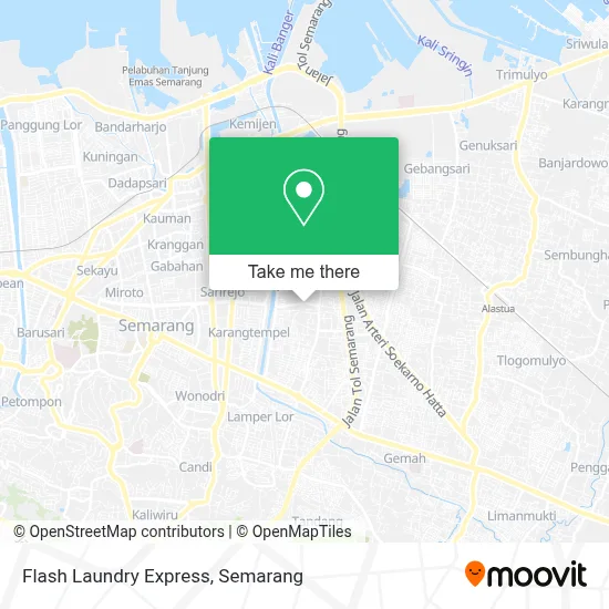 Flash Laundry Express map