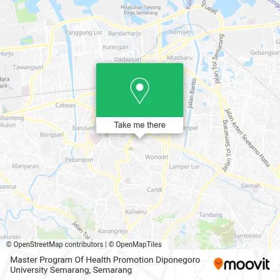 Master Program Of Health Promotion Diponegoro University Semarang map