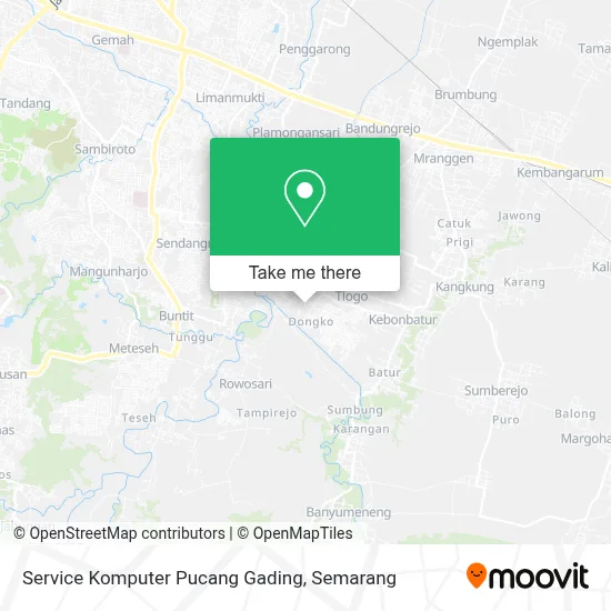 Service Komputer Pucang Gading map
