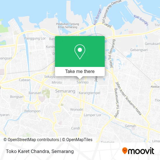 Toko Karet Chandra map