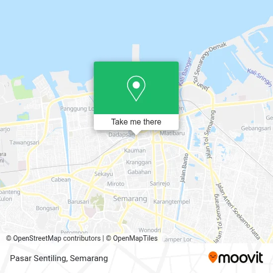 Pasar Sentiling map