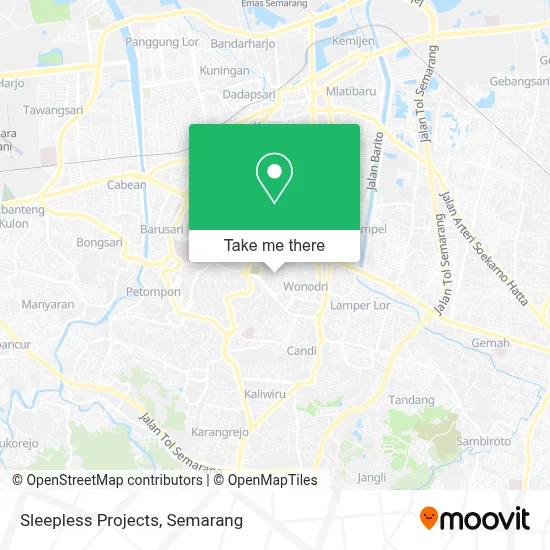 Sleepless Projects map