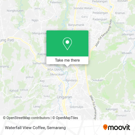 Waterfall View Coffee map