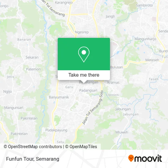 Funfun Tour map