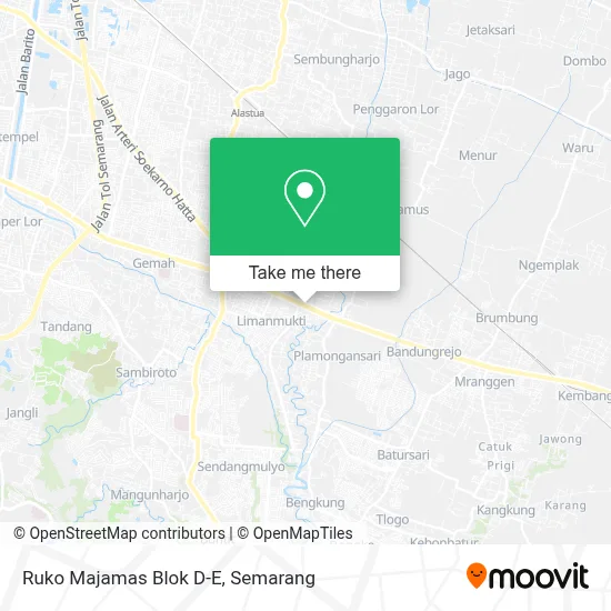 Ruko Majamas Blok D-E map