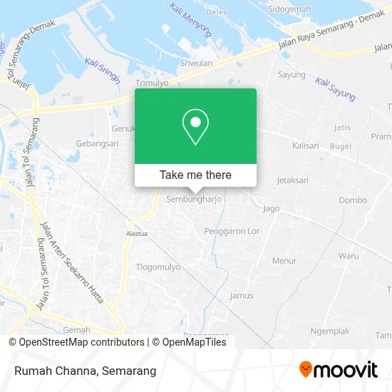 Rumah Channa map