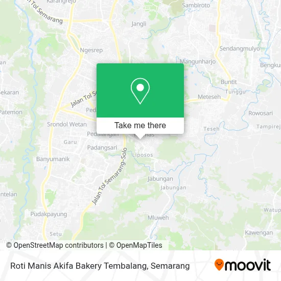 Roti Manis Akifa Bakery Tembalang map