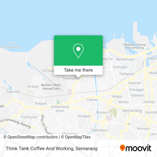 Think Tank Coffee And Working map