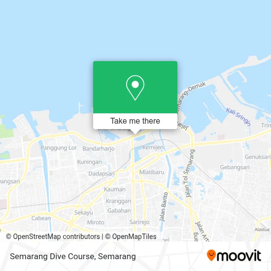 Semarang Dive Course map