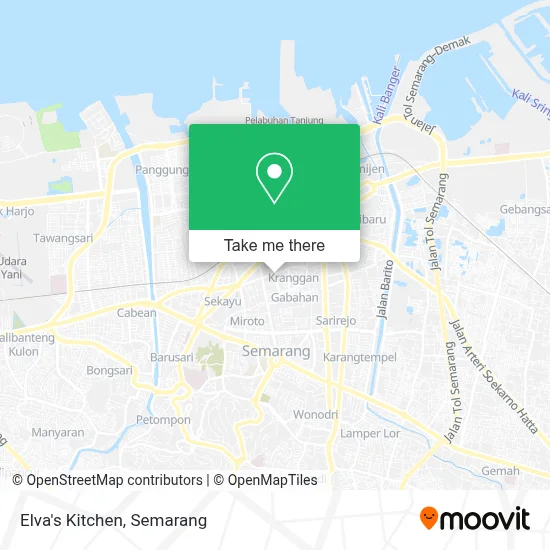 Elva's Kitchen map
