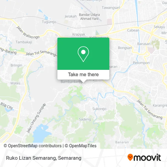 Ruko Lizan Semarang map