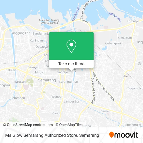 Ms Glow Semarang Authorized Store map