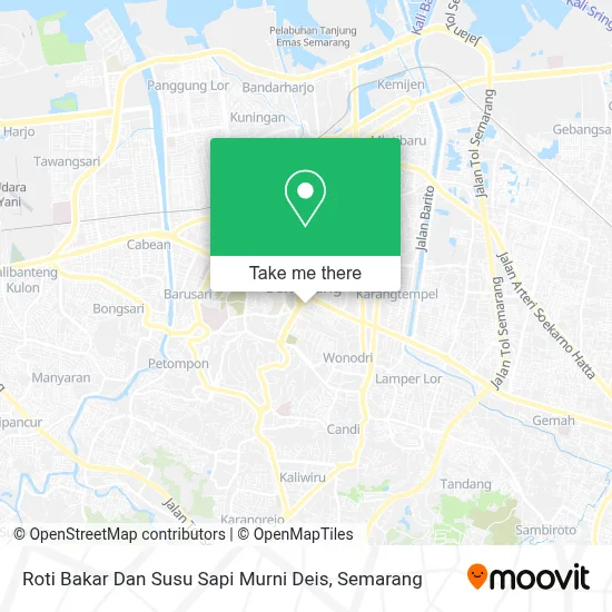 Roti Bakar Dan Susu Sapi Murni Deis map
