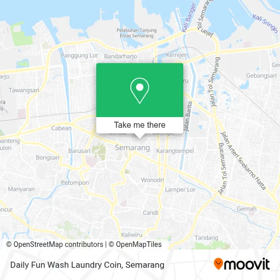 Daily Fun Wash Laundry Coin map