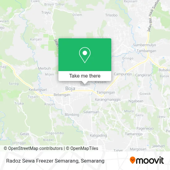 Radoz Sewa Freezer Semarang map