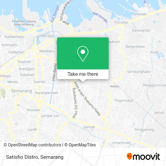 Satisfio Distro map