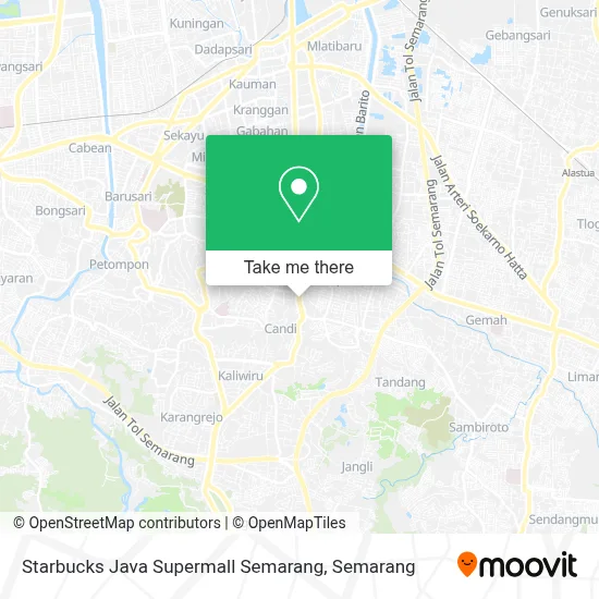 Starbucks Java Supermall Semarang map