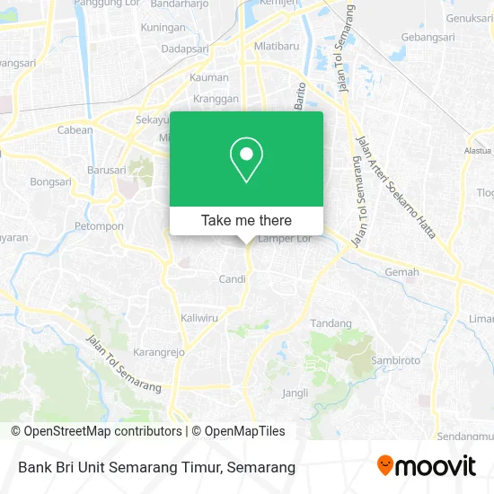 Bank Bri Unit Semarang Timur map