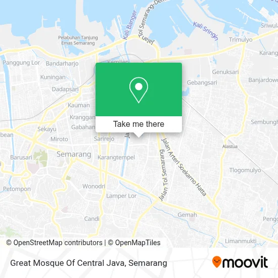 Great Mosque Of Central Java map